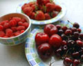 [Use any red fruit, e.g. strawberries, raspberries, plums and cherries]